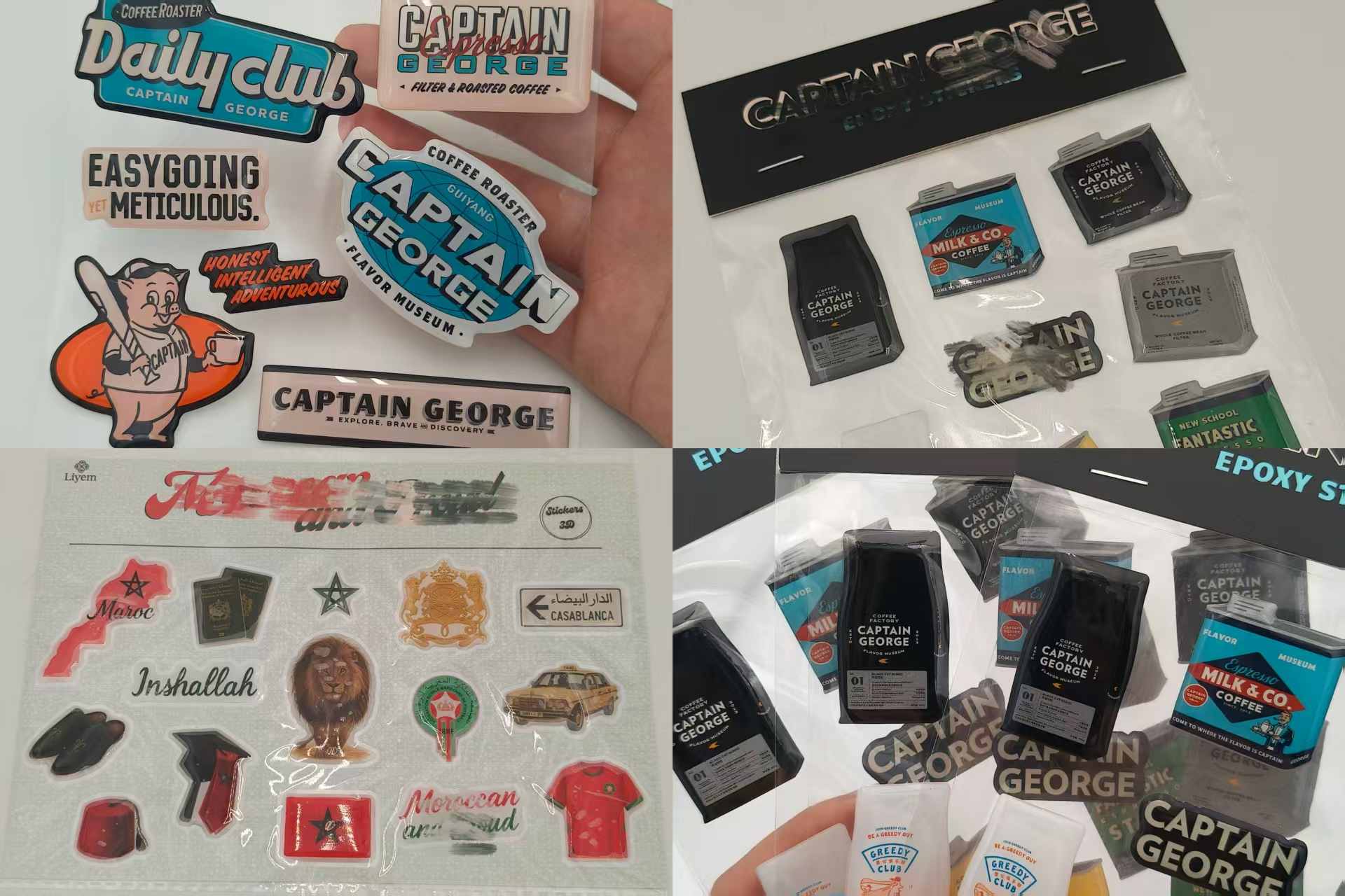 Jojo Pack Özelleştirilmiş Epoksi Çıkartmaları